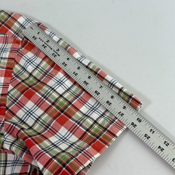 Abercrombie & Fitch Red Plaid Casual Button Down Shirt - Picture 7 of 9